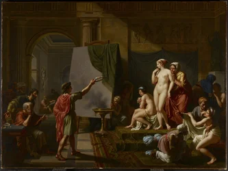 Zeuxis wählt seine Modelle, 1797